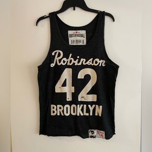 Root Of Fight “Jackie Robinson 42 Brooklyn” Tank Top Mens Size Small